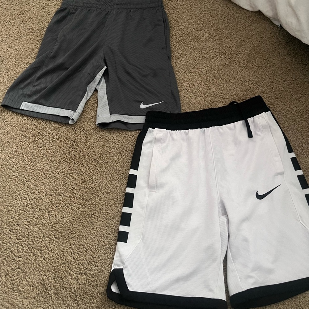 Two pairs of girls basketball shorts